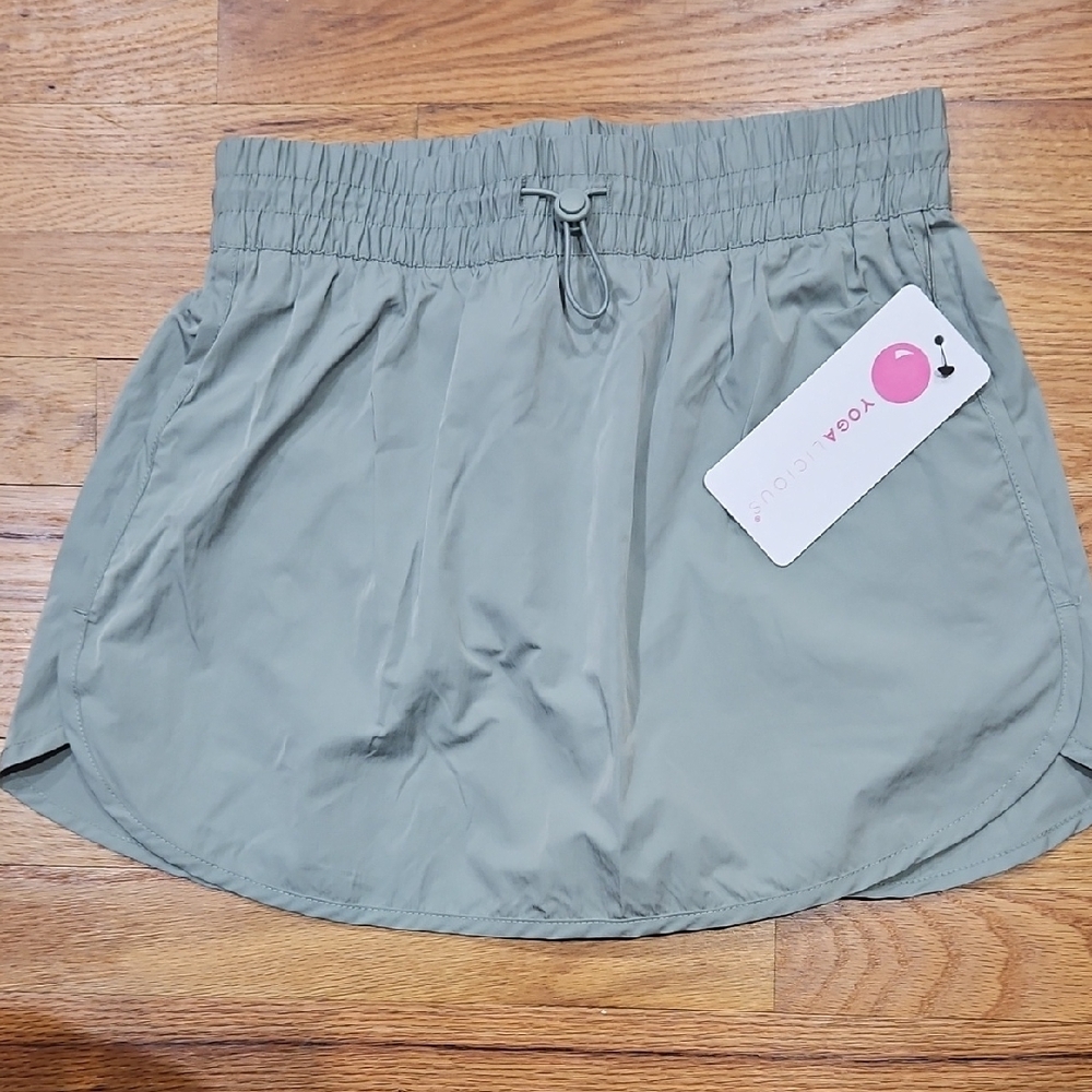 Yoga Glow Olive Green Skirt